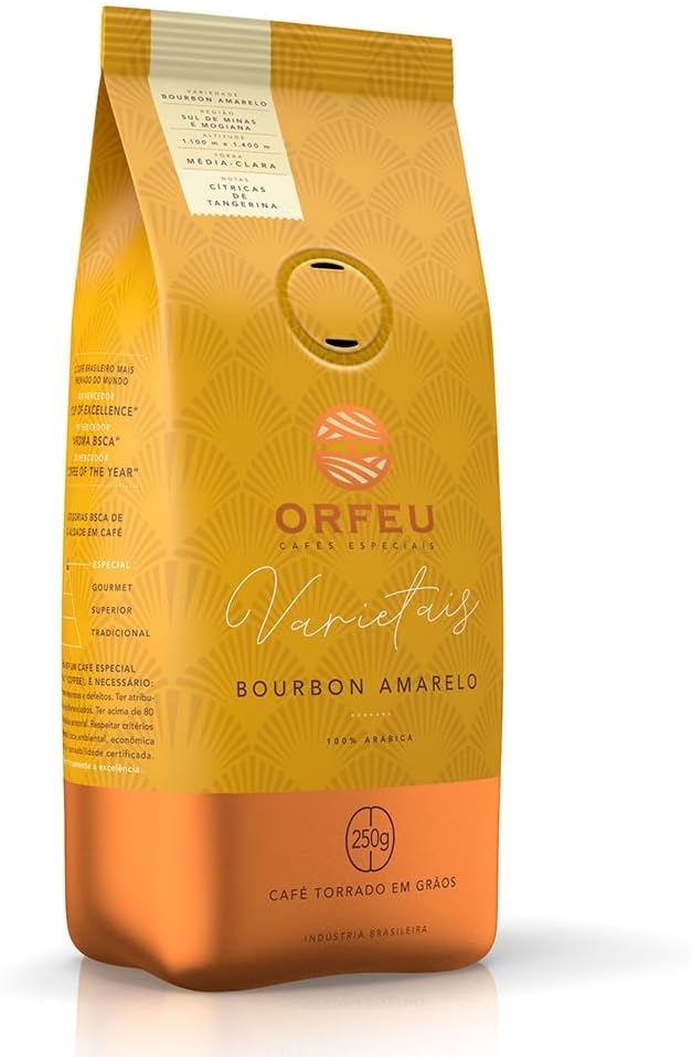 Café Orfeu Bourbon Amarelo em Grãos