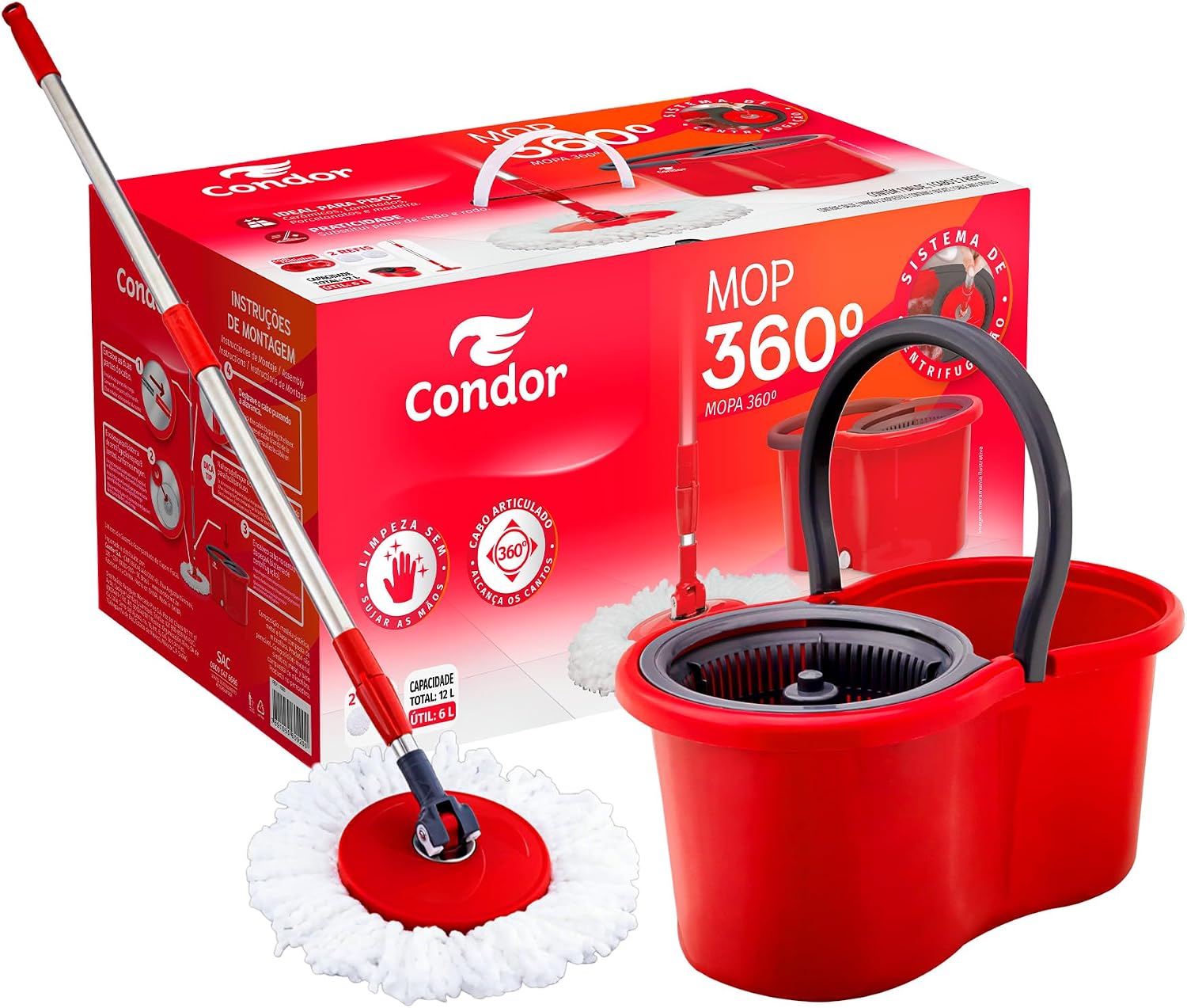 Condor 13L 360 mop giratório